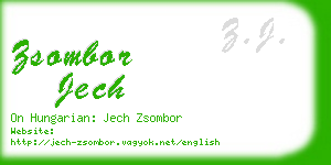 zsombor jech business card